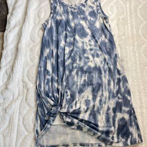 Tie Die Side Knot Dress